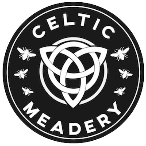 Celtic knot with bees logo