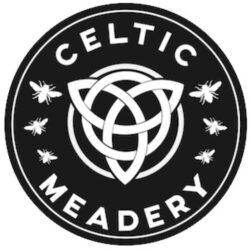 Celtic knot with bees logo